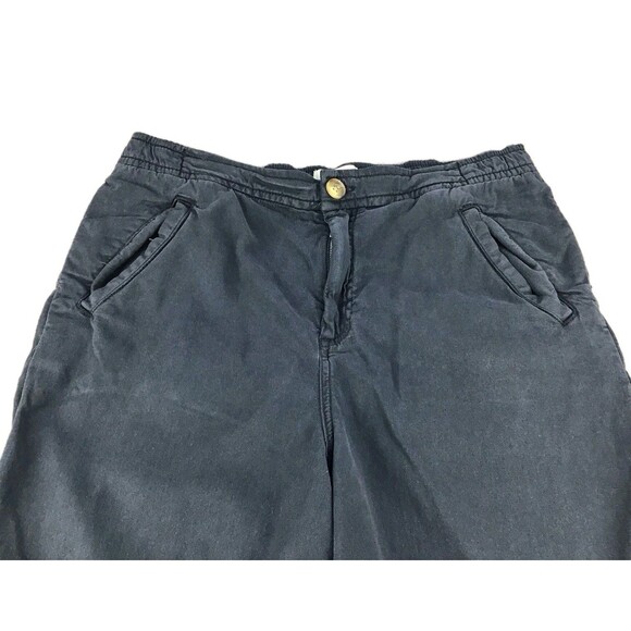 Marine Layer Chino Pants Men Sz Large Faded Black Casual Elastic Waist Stretch - Picture 3 of 16